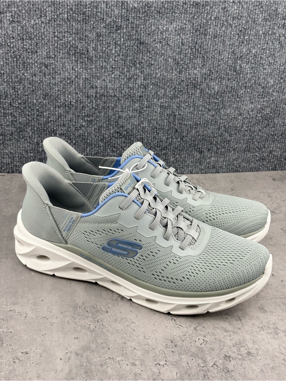 Skechers Women's Slip On Hands Free Swift Fit Shoes Size 10 Gray Comfort New - Picture 2 of 7